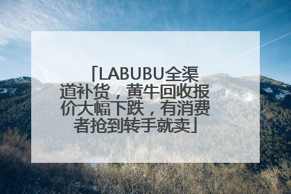 LABUBU全渠道补货，黄牛回收报价大幅下跌，有消费者抢到转手就卖