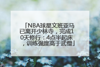 NBA球星文班亚马已离开少林寺，完成10天修行：4点半起床，训练强度高于武僧